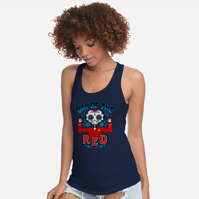 Day Of The Red-womens racerback tank-Boggs Nicolas