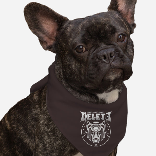 Cyber Black Metal-dog bandana pet collar-Logozaste