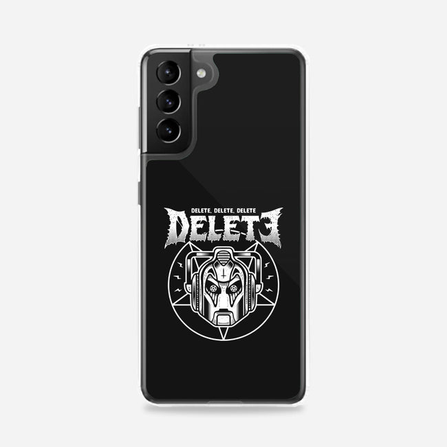 Cyber Black Metal-samsung snap phone case-Logozaste