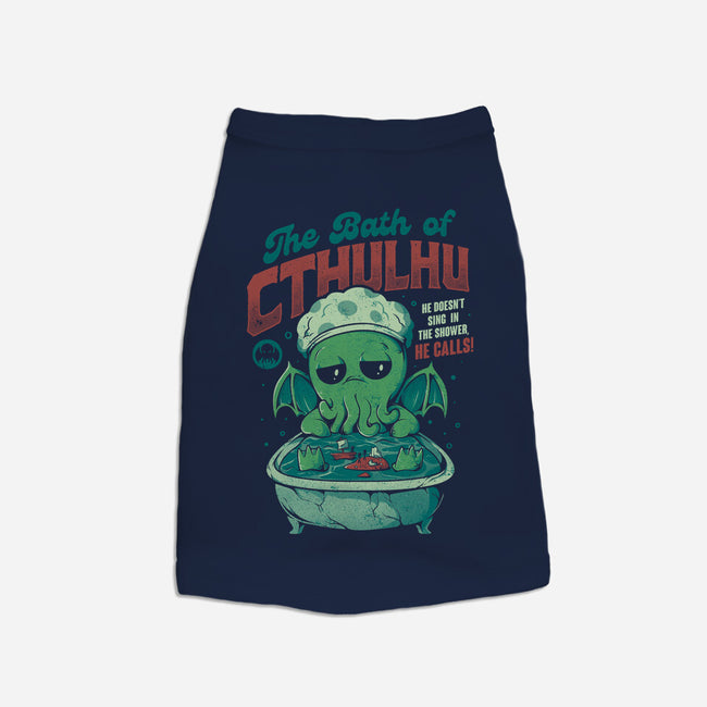 The Bath Of Cthulhu-cat basic pet tank-eduely