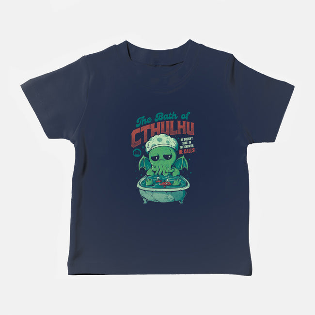 The Bath Of Cthulhu-baby basic tee-eduely