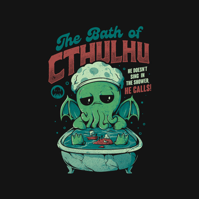 The Bath Of Cthulhu-none stretched canvas-eduely