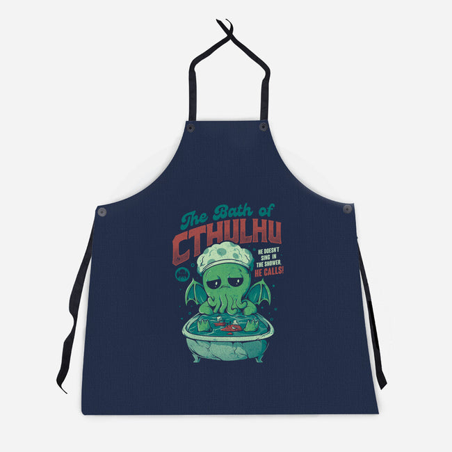 The Bath Of Cthulhu-unisex kitchen apron-eduely