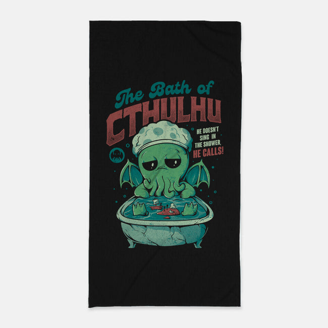 The Bath Of Cthulhu-none beach towel-eduely