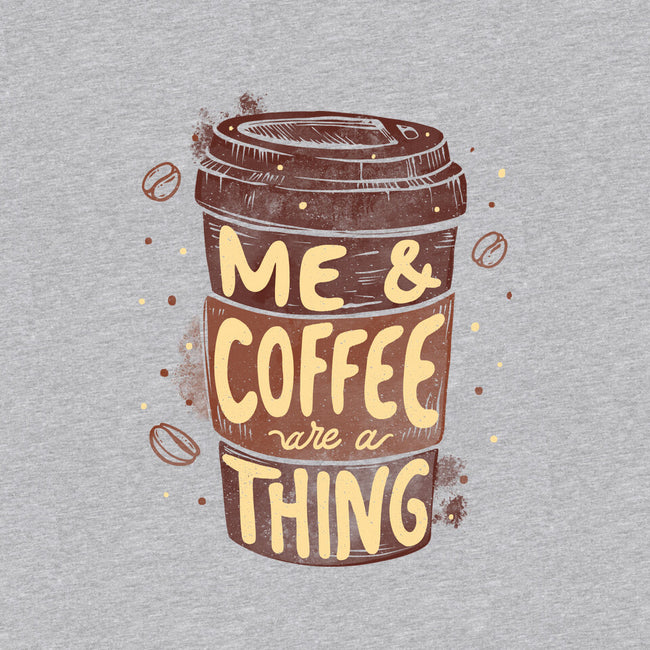 Me And Coffee Are A Thing-womens off shoulder sweatshirt-tobefonseca