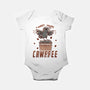 I Want More Cawfee-baby basic onesie-TechraNova