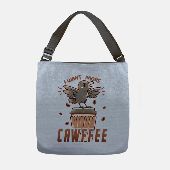 I Want More Cawfee-none adjustable tote bag-TechraNova