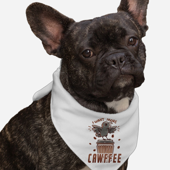 I Want More Cawfee-dog bandana pet collar-TechraNova