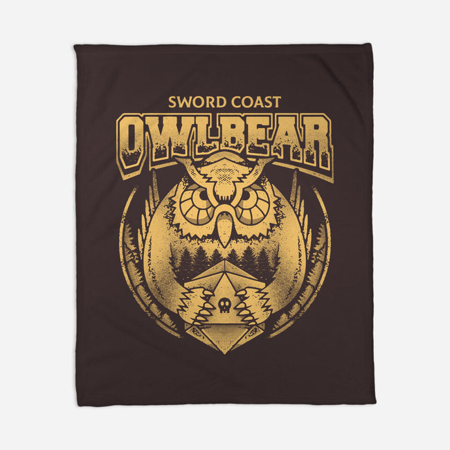 OwlBear-none fleece blanket-Logozaste