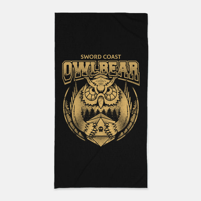 OwlBear-none beach towel-Logozaste