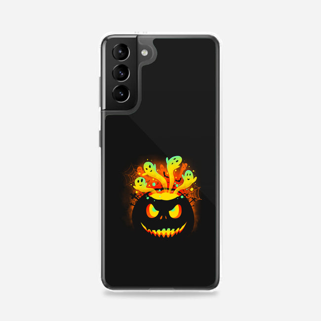 Pumpkin Ghosts-samsung snap phone case-erion_designs