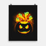Pumpkin Ghosts-none matte poster-erion_designs