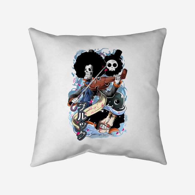 The Great Musician-none removable cover w insert throw pillow-Guilherme magno de oliveira