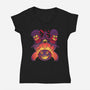 Summerween Trickster-womens v-neck tee-estudiofitas