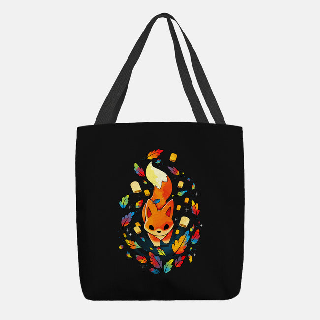 Fox Colors-none basic tote bag-Vallina84