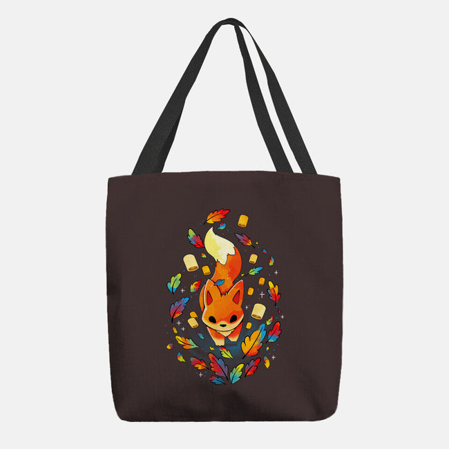 Fox Colors-none basic tote bag-Vallina84
