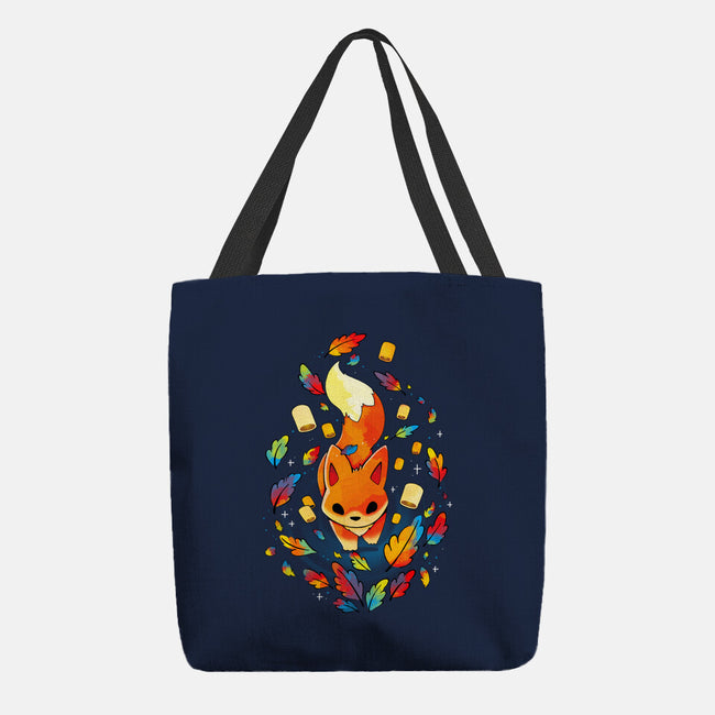 Fox Colors-none basic tote bag-Vallina84