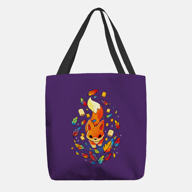 Fox Colors-none basic tote bag-Vallina84