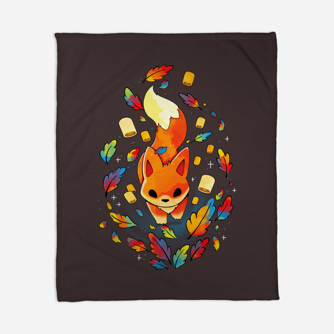 Fox Colors-none fleece blanket-Vallina84