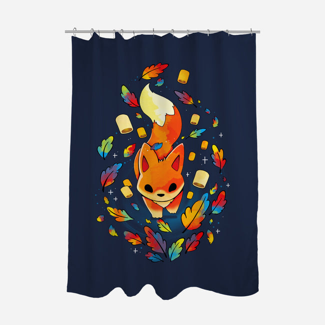 Fox Colors-none polyester shower curtain-Vallina84