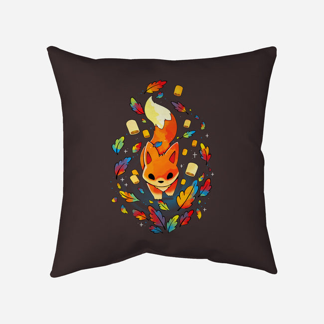 Fox Colors-none removable cover w insert throw pillow-Vallina84