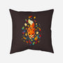 Fox Colors-none removable cover w insert throw pillow-Vallina84