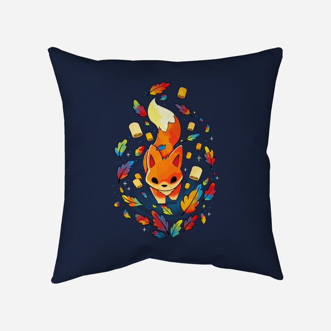 Fox Colors-none removable cover w insert throw pillow-Vallina84