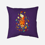 Fox Colors-none removable cover throw pillow-Vallina84