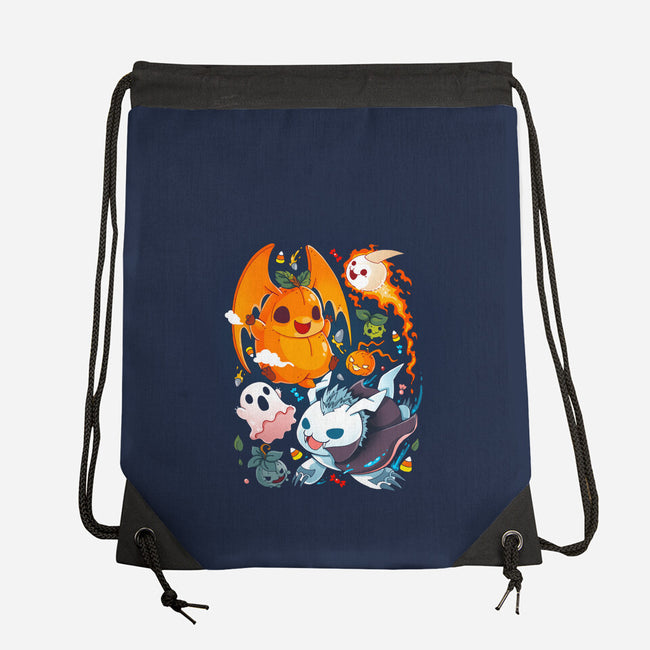 Digi Halloween-none drawstring bag-Vallina84
