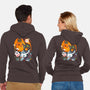 Digi Halloween-unisex zip-up sweatshirt-Vallina84