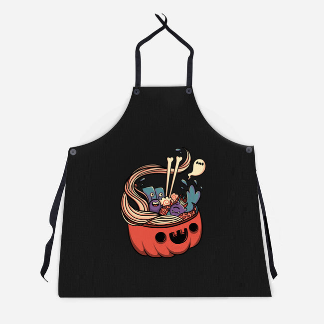 Monster Bowl-unisex kitchen apron-tobefonseca