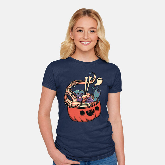 Monster Bowl-womens fitted tee-tobefonseca