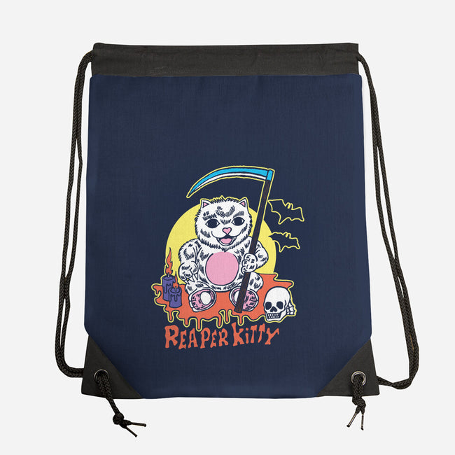 The Reaper Kitty-none drawstring bag-tobefonseca