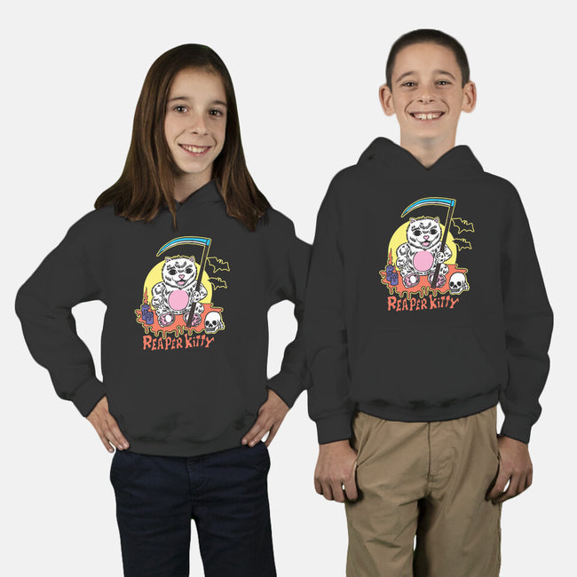 The Reaper Kitty-youth pullover sweatshirt-tobefonseca