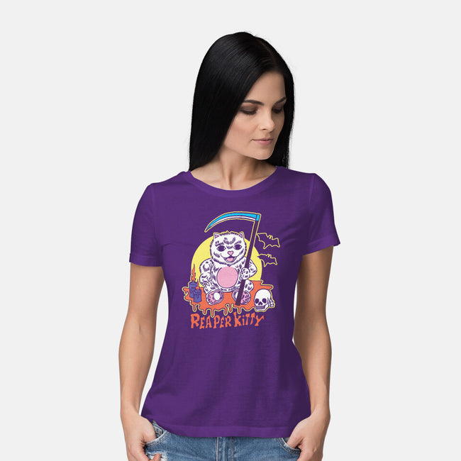 The Reaper Kitty-womens basic tee-tobefonseca