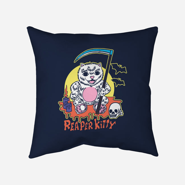 The Reaper Kitty-none removable cover w insert throw pillow-tobefonseca
