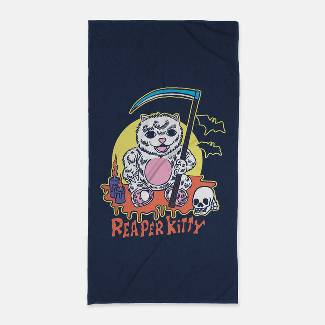 The Reaper Kitty-none beach towel-tobefonseca