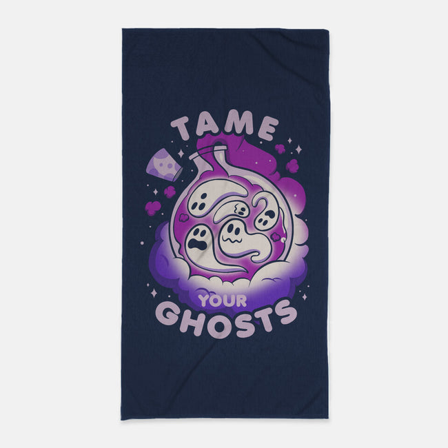 Tame Your Ghosts-none beach towel-tobefonseca