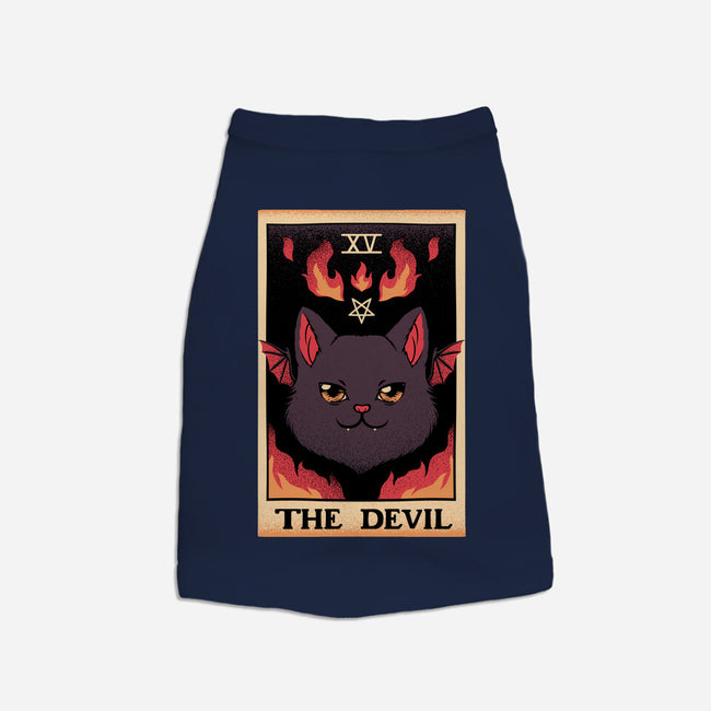 The Devil Cat Tarot Card-dog basic pet tank-tobefonseca