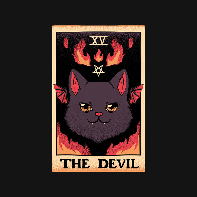 The Devil Cat Tarot Card-none polyester shower curtain-tobefonseca