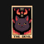 The Devil Cat Tarot Card-womens basic tee-tobefonseca