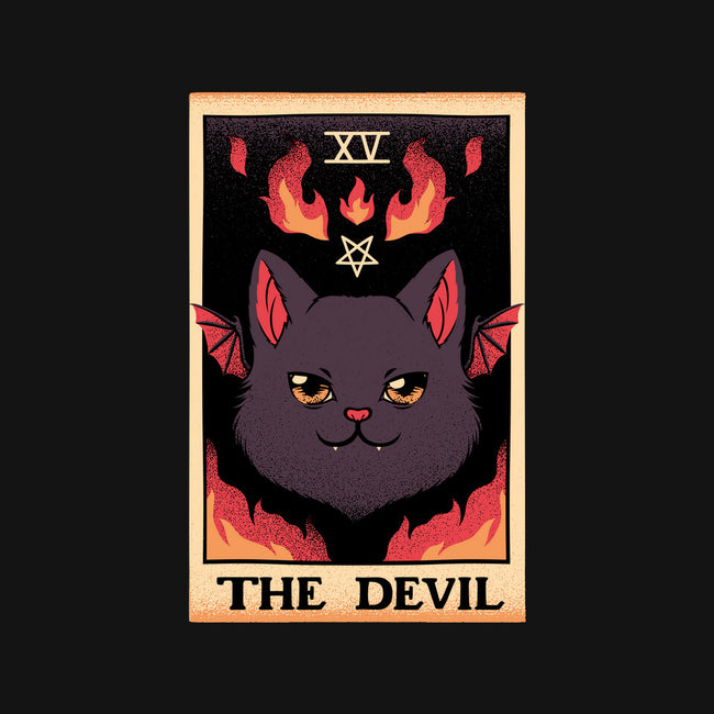 The Devil Cat Tarot Card-none removable cover w insert throw pillow-tobefonseca