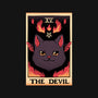 The Devil Cat Tarot Card-womens fitted tee-tobefonseca