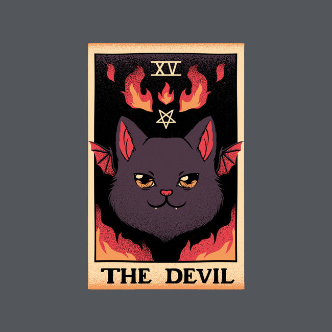 The Devil Cat Tarot Card-womens fitted tee-tobefonseca