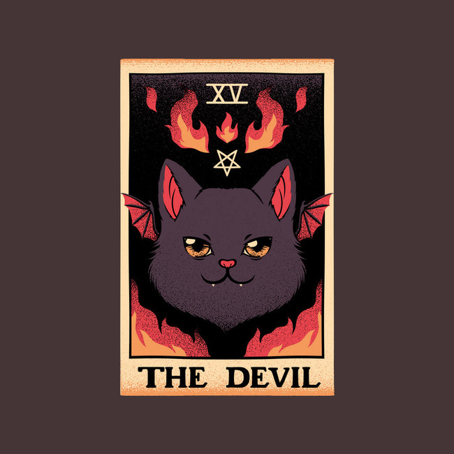The Devil Cat Tarot Card-none removable cover w insert throw pillow-tobefonseca