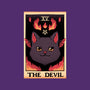 The Devil Cat Tarot Card-womens off shoulder sweatshirt-tobefonseca