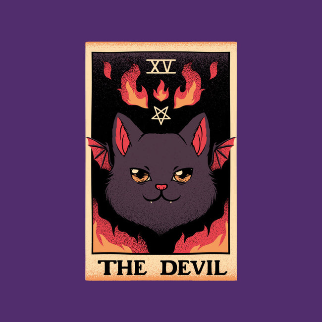 The Devil Cat Tarot Card-none removable cover w insert throw pillow-tobefonseca
