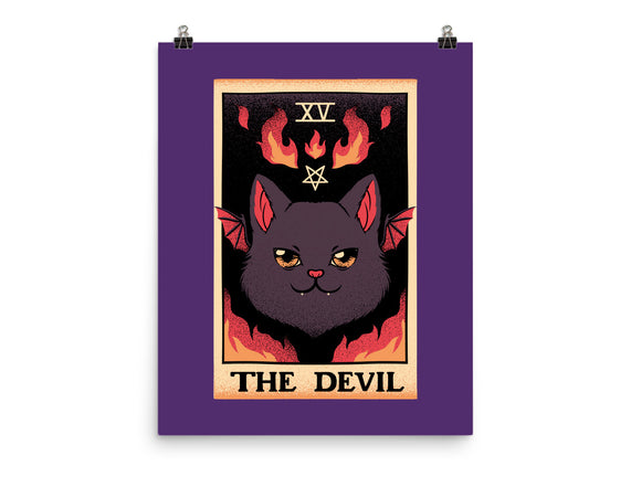 The Devil Cat Tarot Card