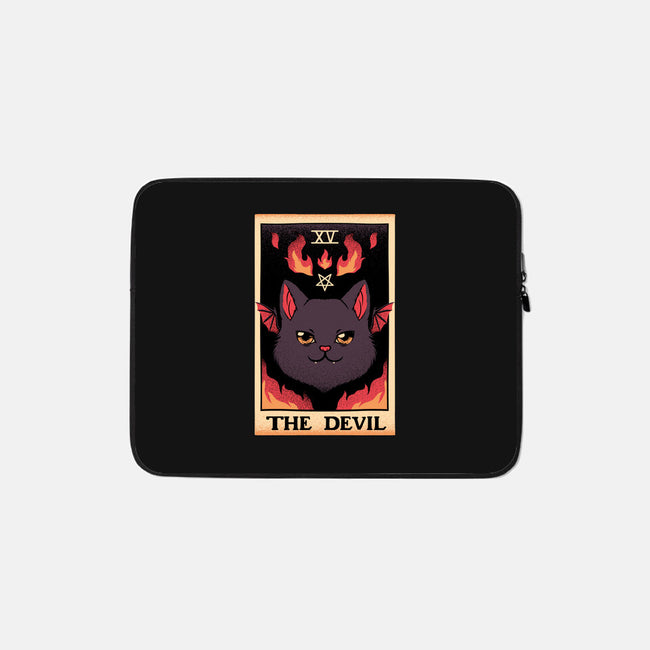 The Devil Cat Tarot Card-none zippered laptop sleeve-tobefonseca