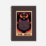 The Devil Cat Tarot Card-none dot grid notebook-tobefonseca